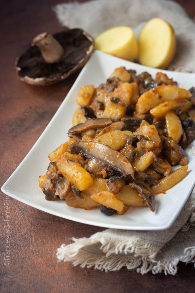 Simple and Quick Mushroom and Potato Side Dish