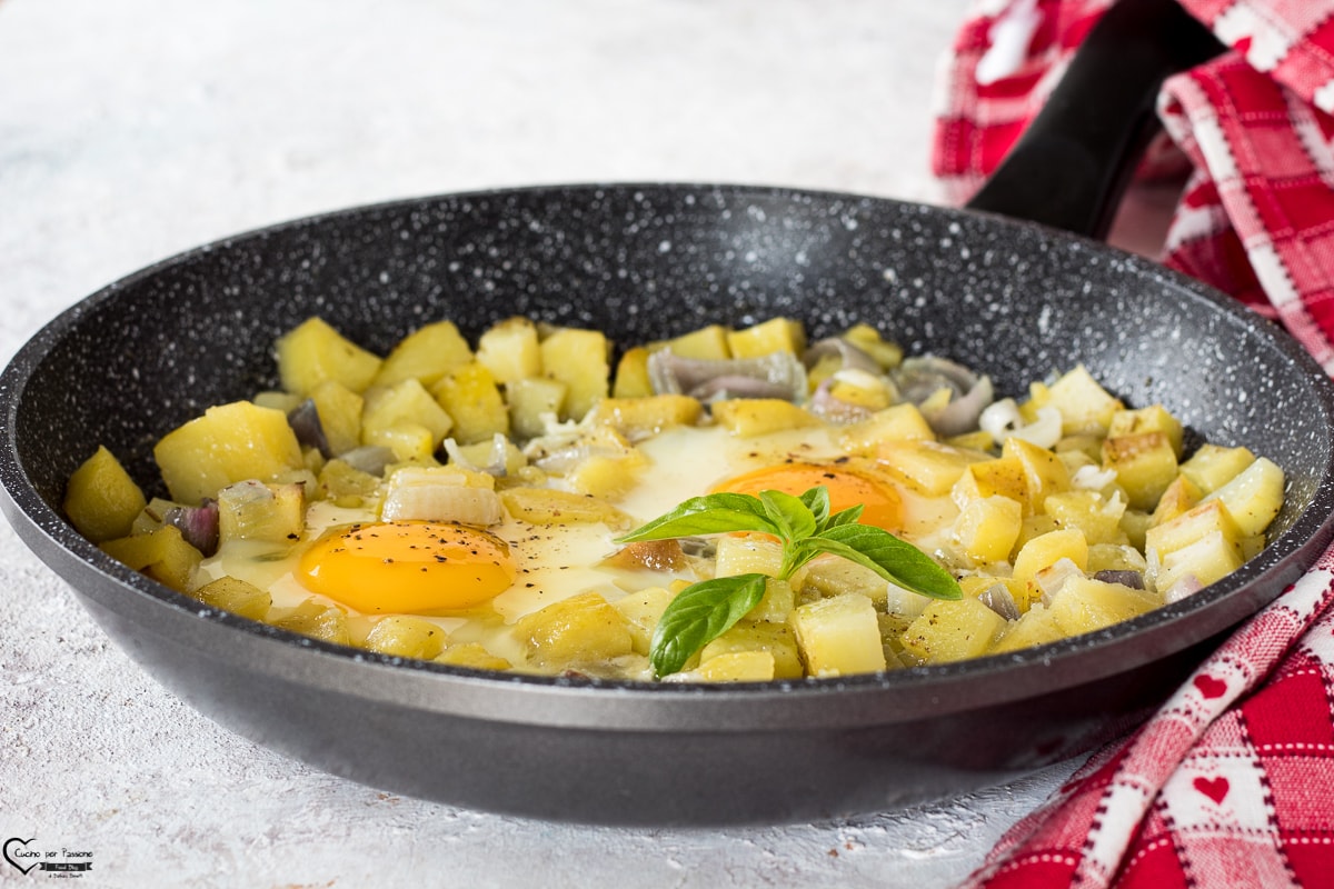 POTATOES, ONIONS, AND EGGS