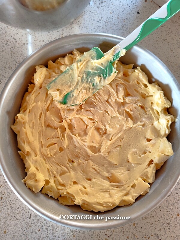 pour batter into pan and level