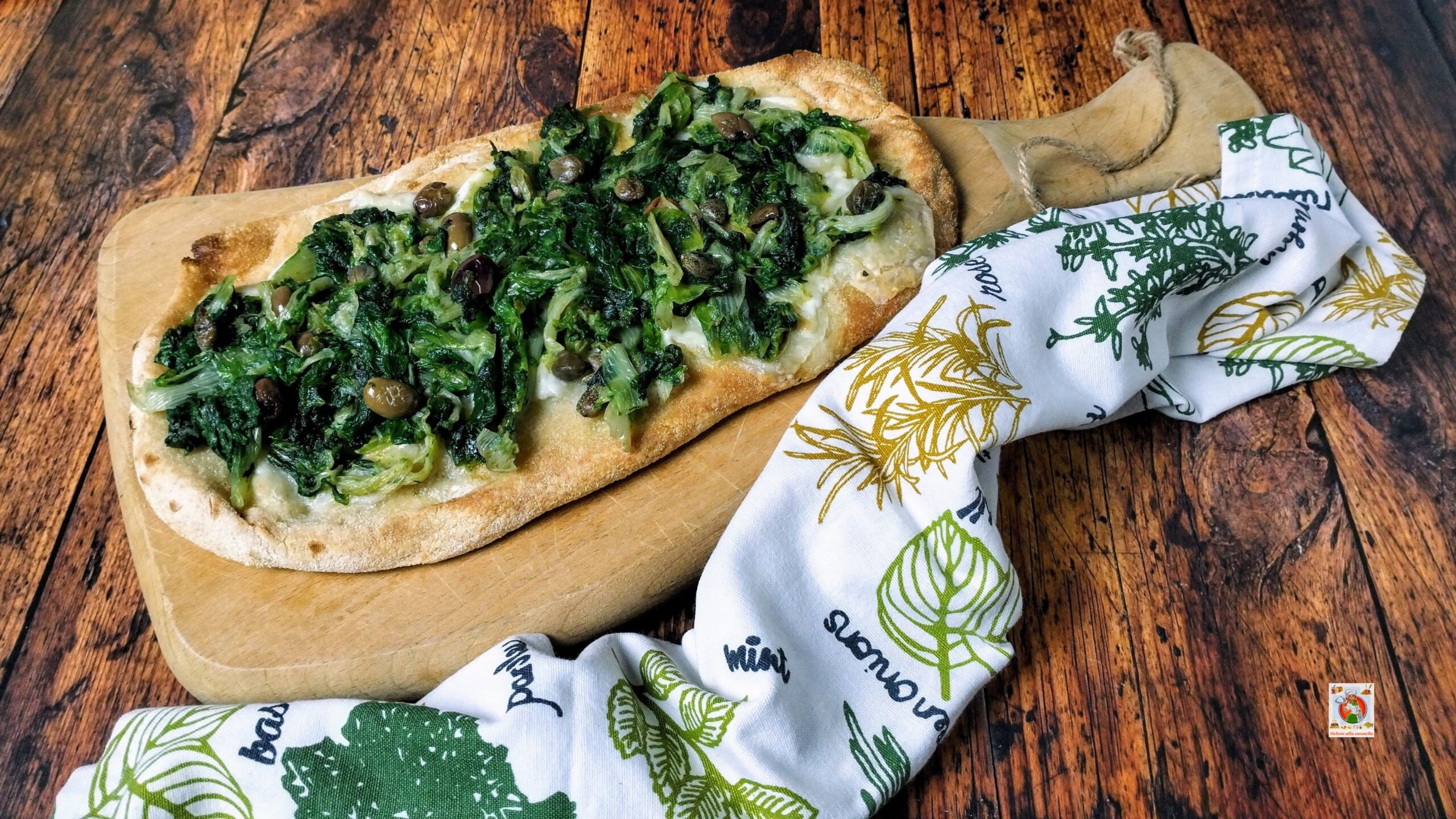 Pre-made Pinsa with Escarole: The Irresistible Taste of Tradition at Your Fingertips