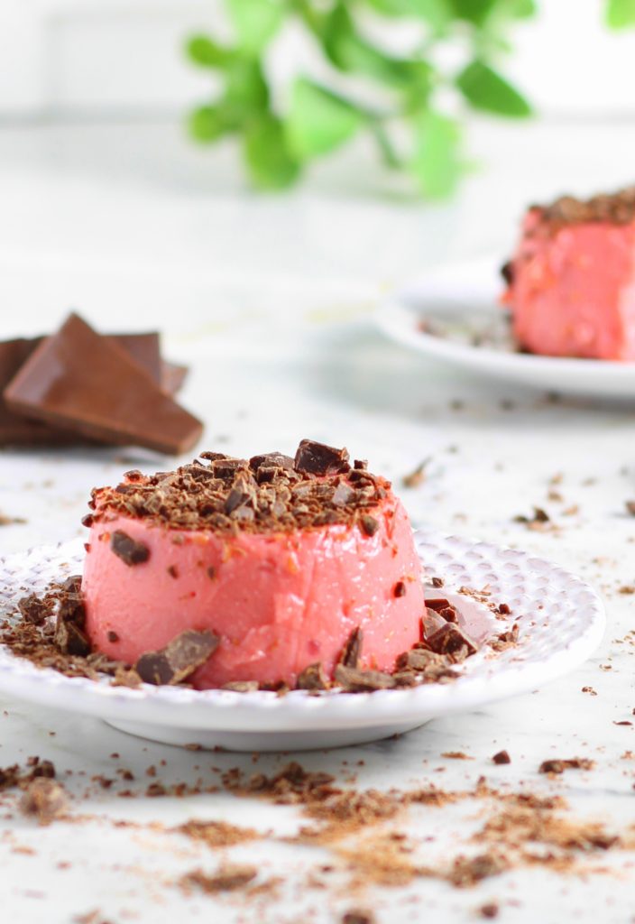 Raspberry and Dark Chocolate Pudding