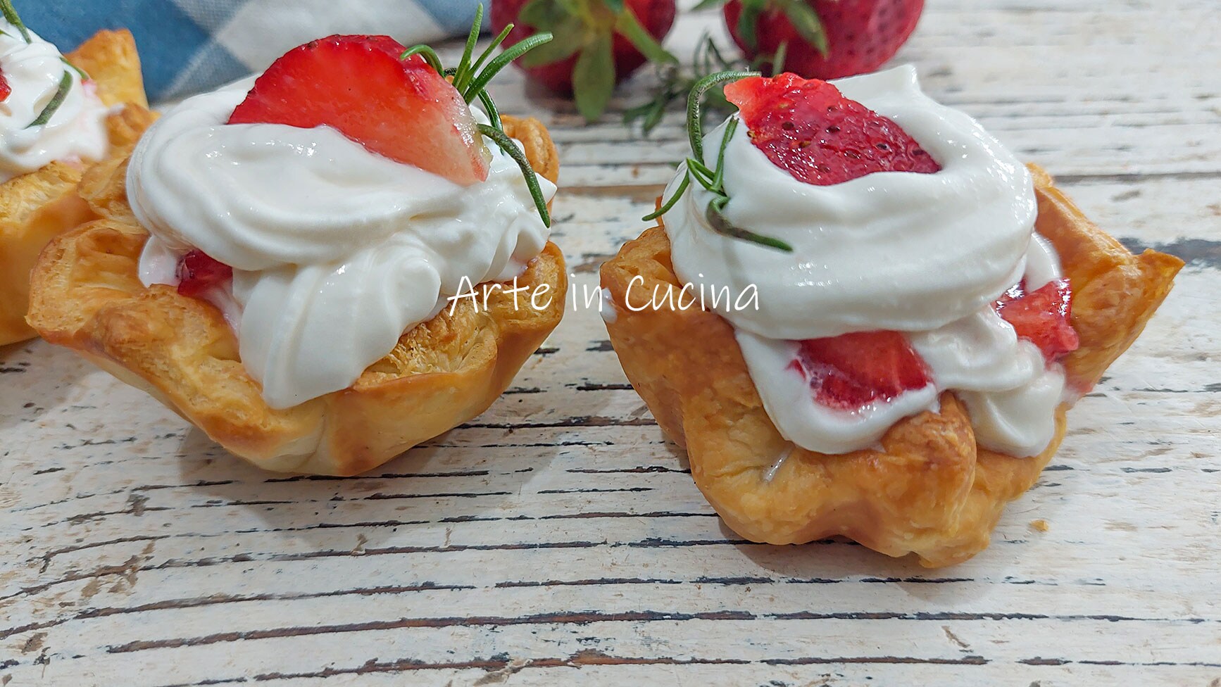 STRAWBERRY PUFF PASTRY BASKETS