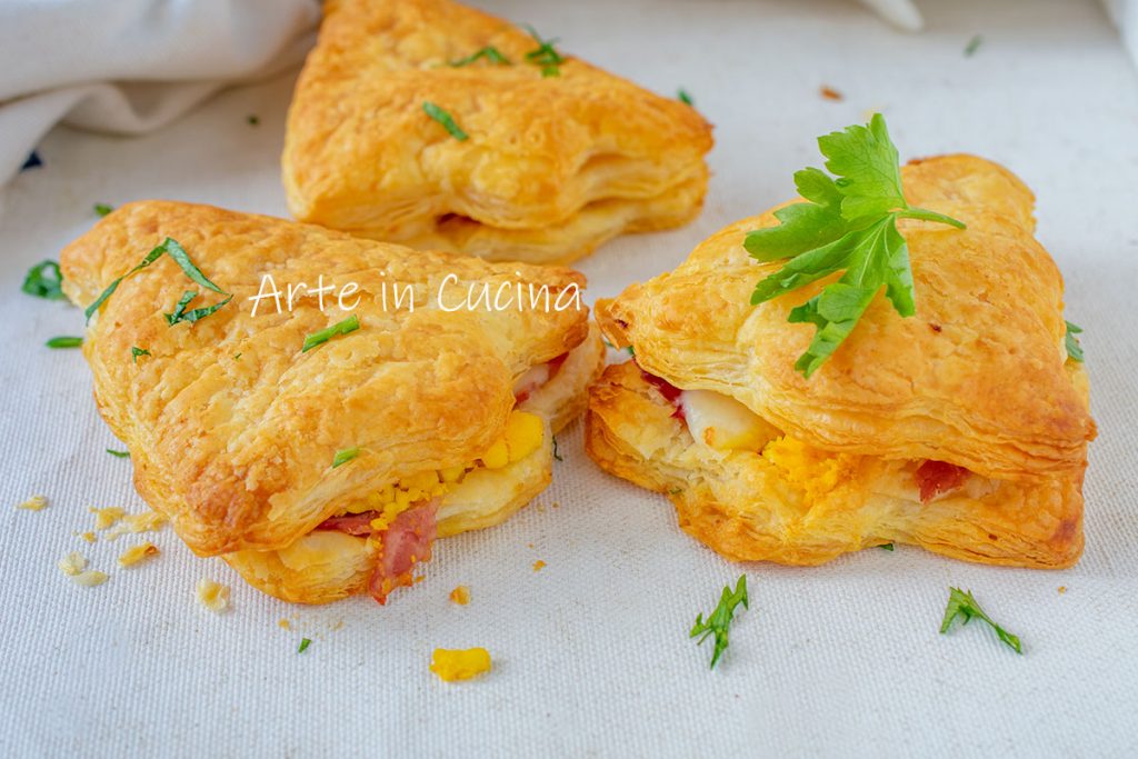 Puff pastry bells Easter appetizer