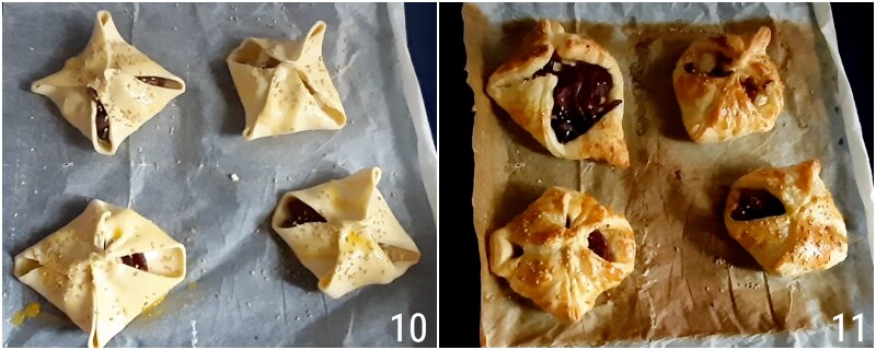 puff pastry pockets with feta and caramelized onions creative appetizer the grain of corn 4 cook