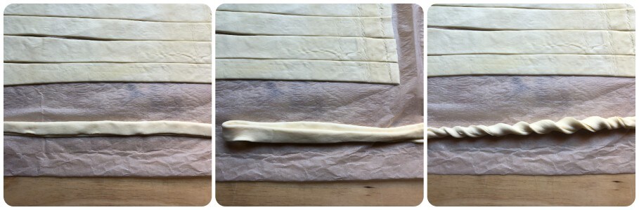 puff pastry swirl - twists