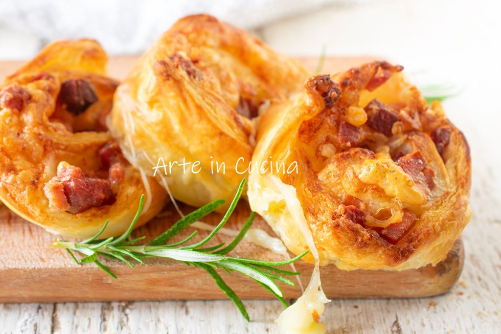 PUFF PASTRY SWIRLS with COLD CUTS and Parmesan