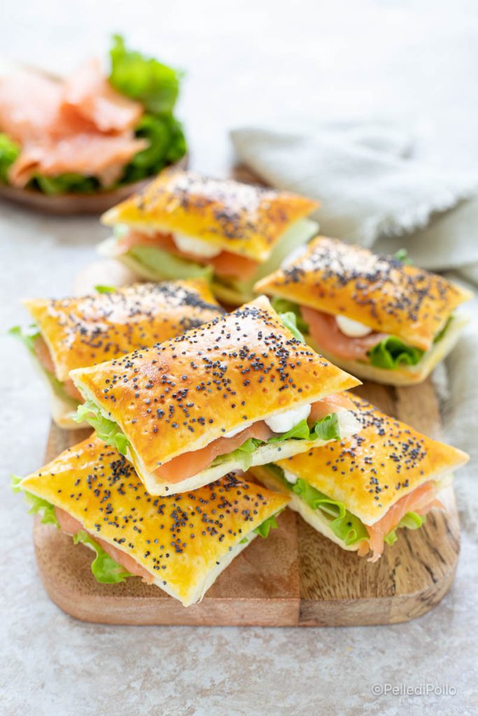 puff pastry salmon sandwich