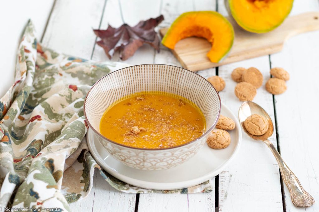 pumpkin and amaretti cream soup