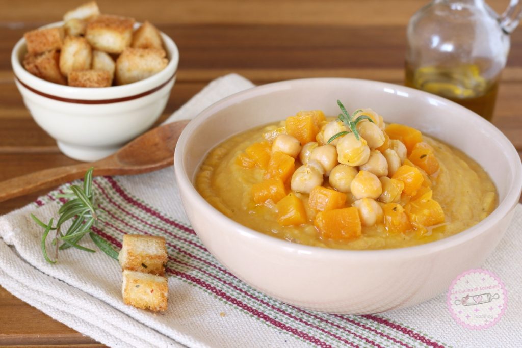 pumpkin and chickpea cream