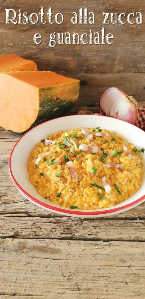 pumpkin and guanciale risotto