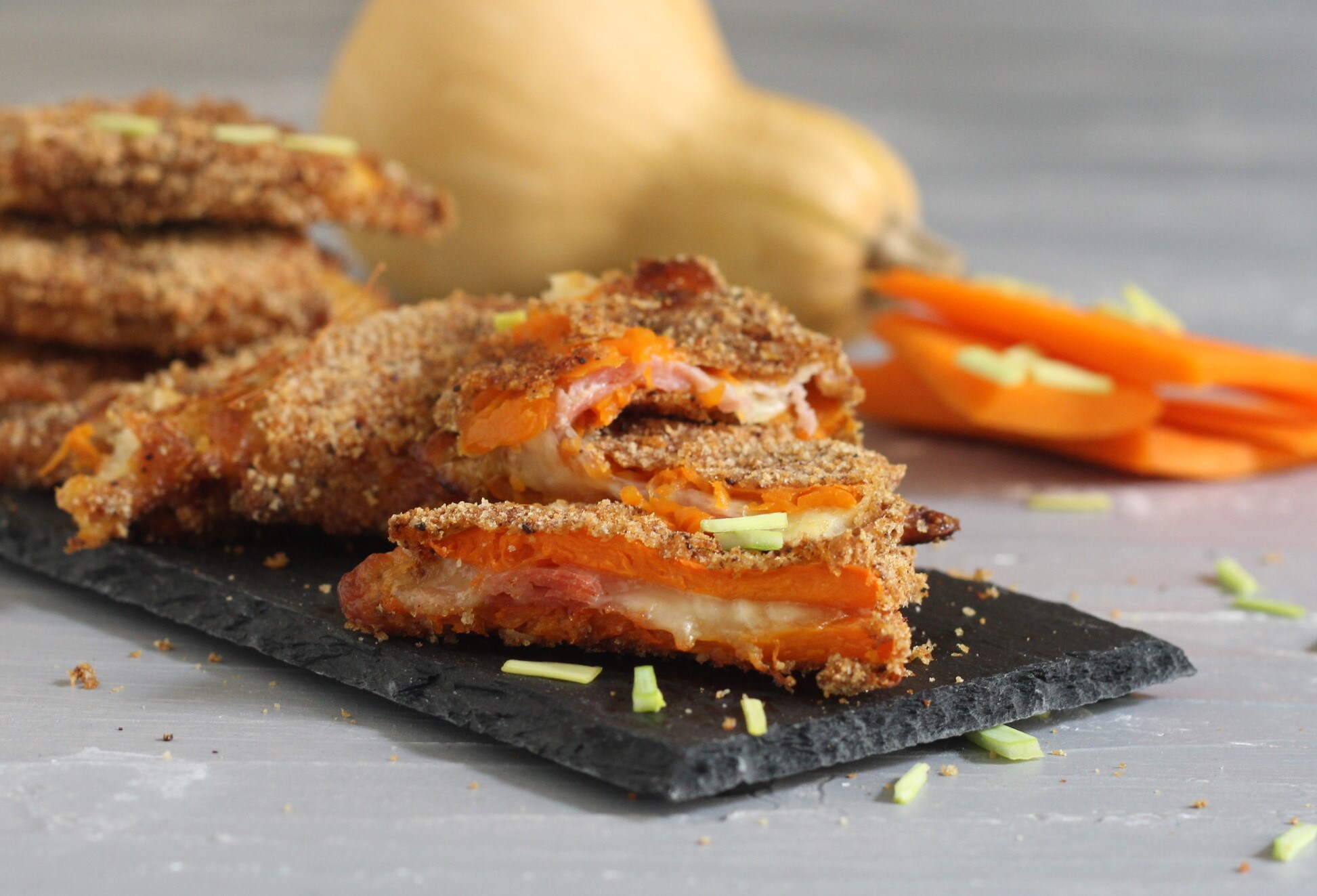 Stuffed Pumpkin Cutlets