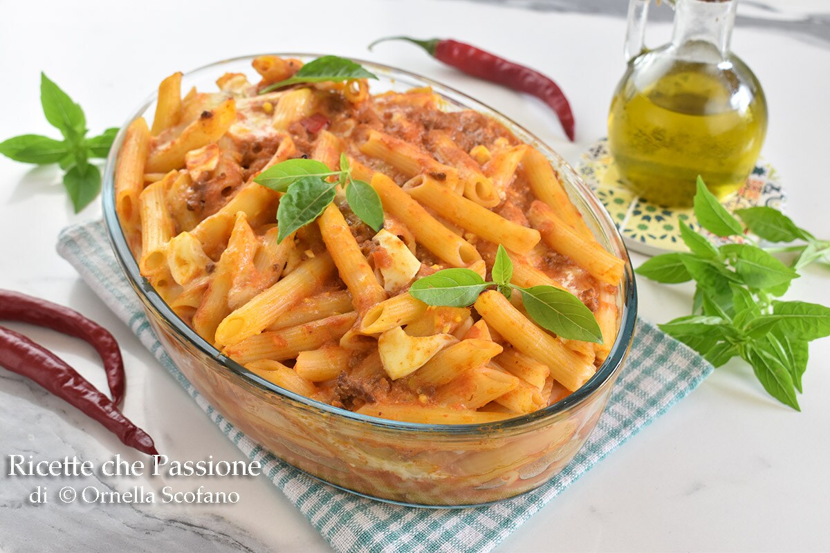 Quick Baked Mbruscinata Pasta