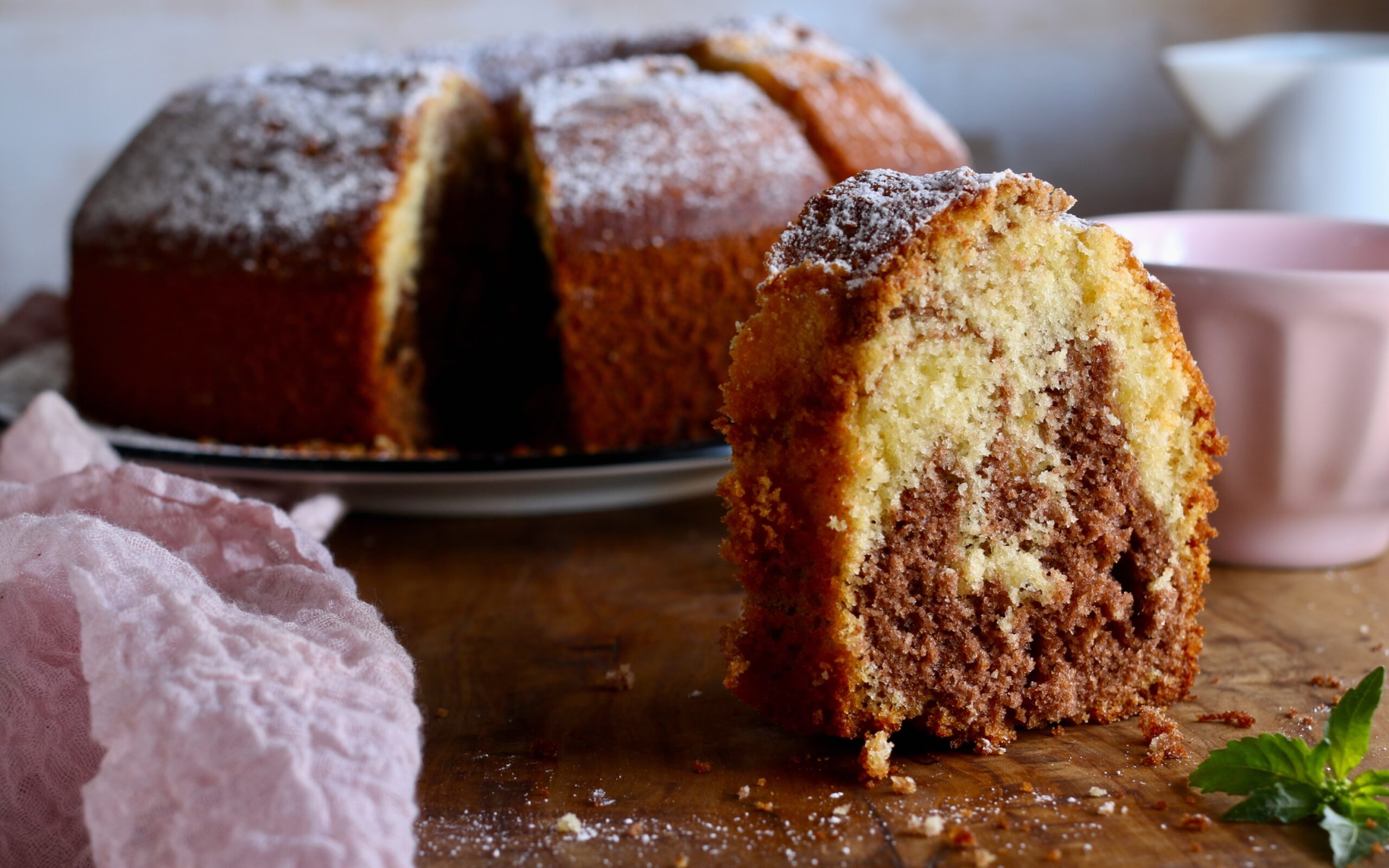 Quick and Easy Moist and Soft Marble Bundt Cake