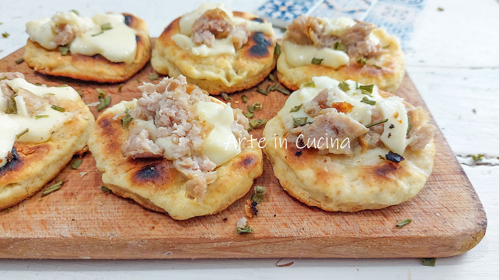 QUICK SKILLET PIZZETTES with SAUSAGE