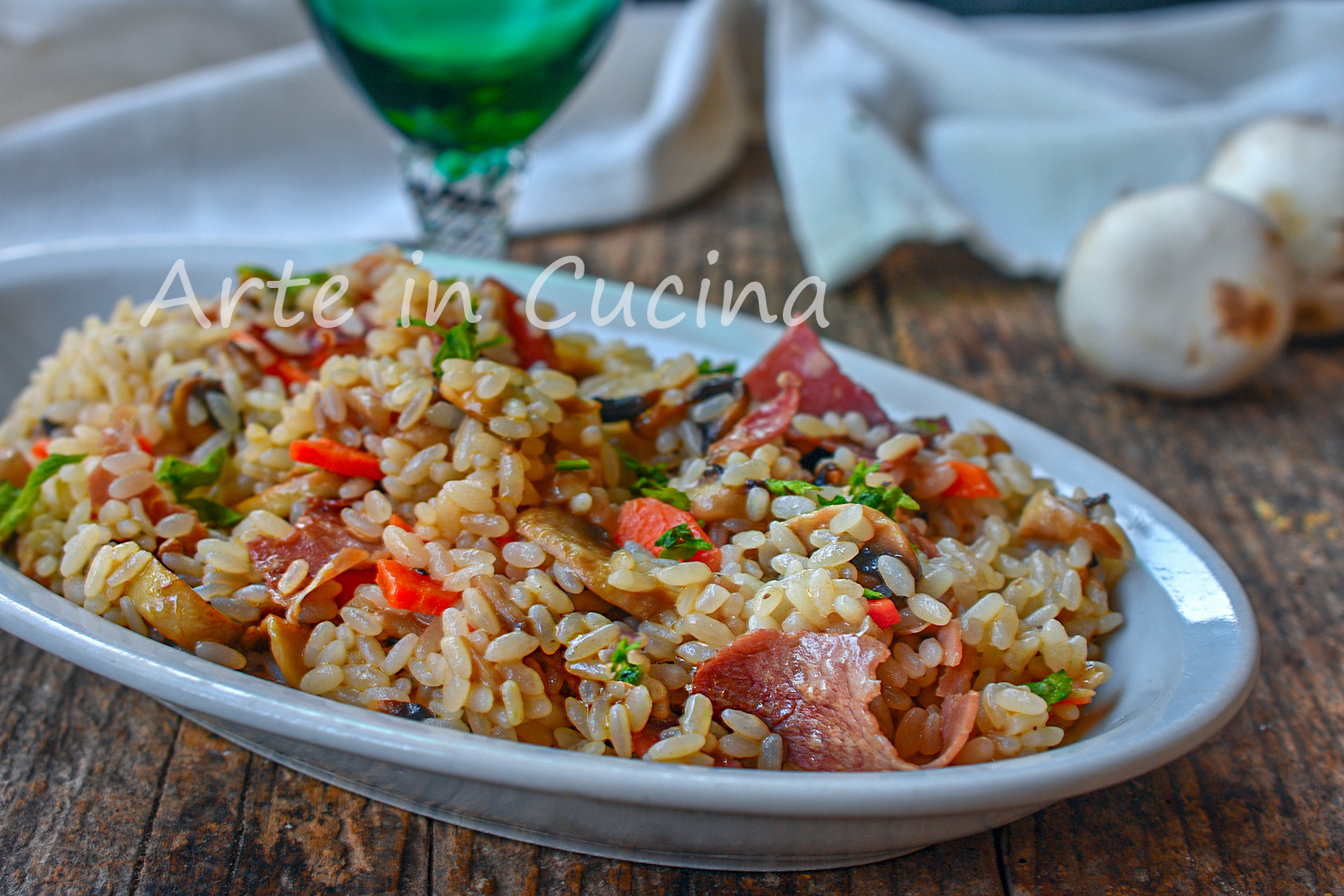 Mushroom and Speck Risotto Quick First Course