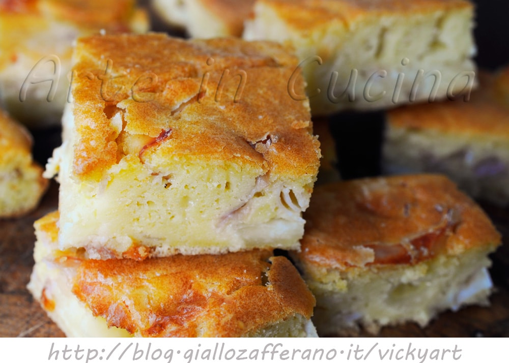 QUICK RUSTIC PIE with HAM and cheese