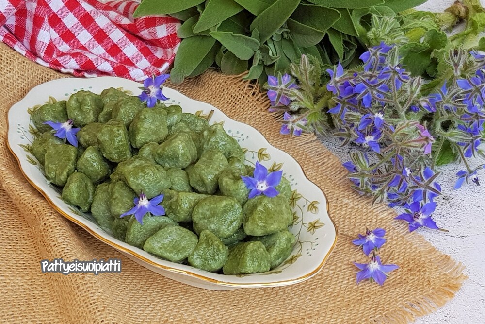 potato and borage gnocchi
