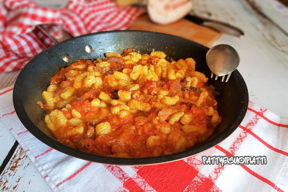 ricotta gnocchetti amatriciana