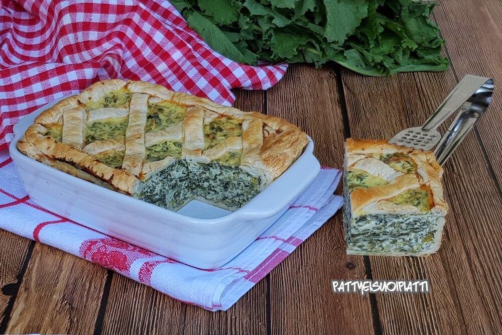 puff pastry pie with swiss chard and ricotta