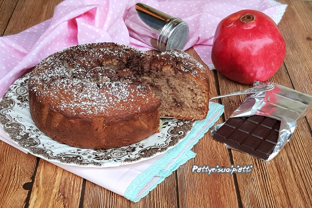 pomegranate and chocolate cake