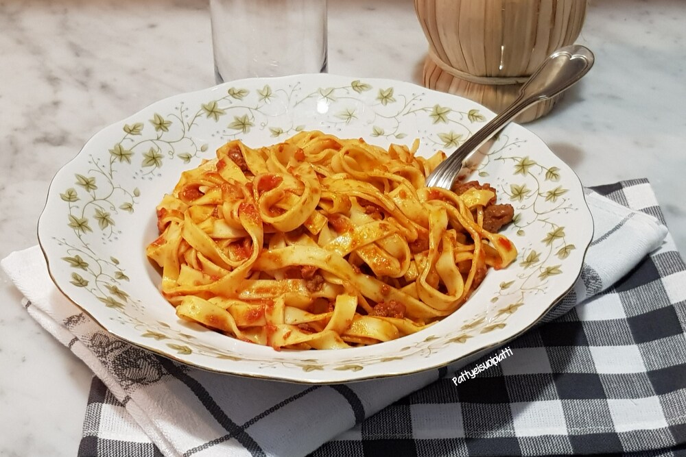 tagliatelle with Bolognese sauce
