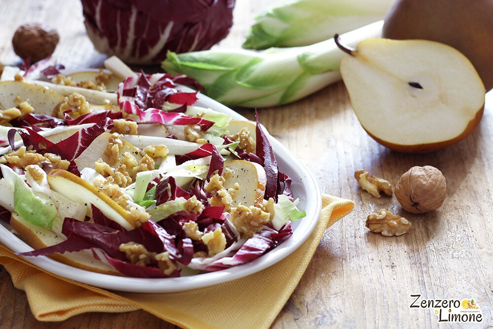 radicchio, Belgian endive, and pear salad