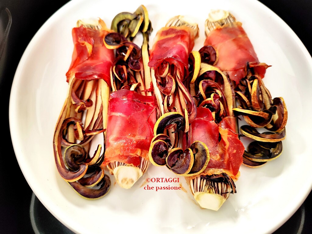 Radicchio with Bacon in Air Fryer