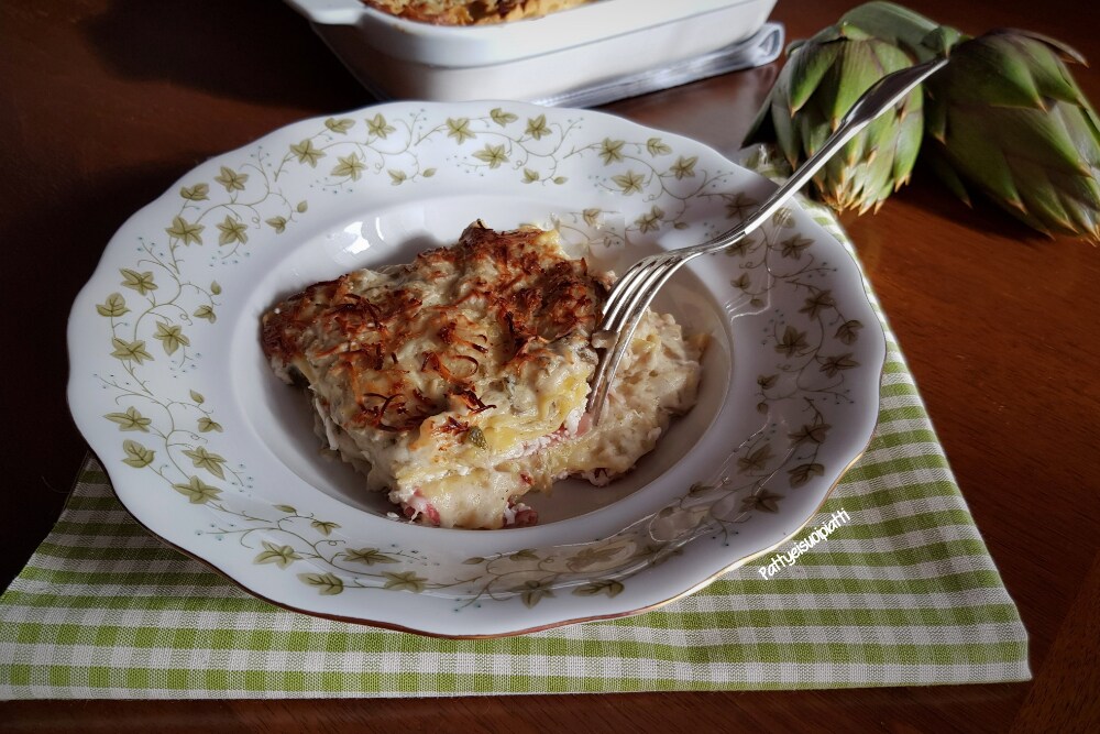 baked artichoke lasagna