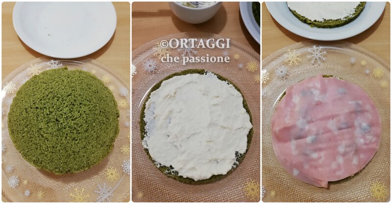 Filling with cold cuts savory panettone