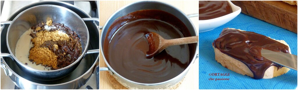 recipe step photo - vegan hazelnut cream