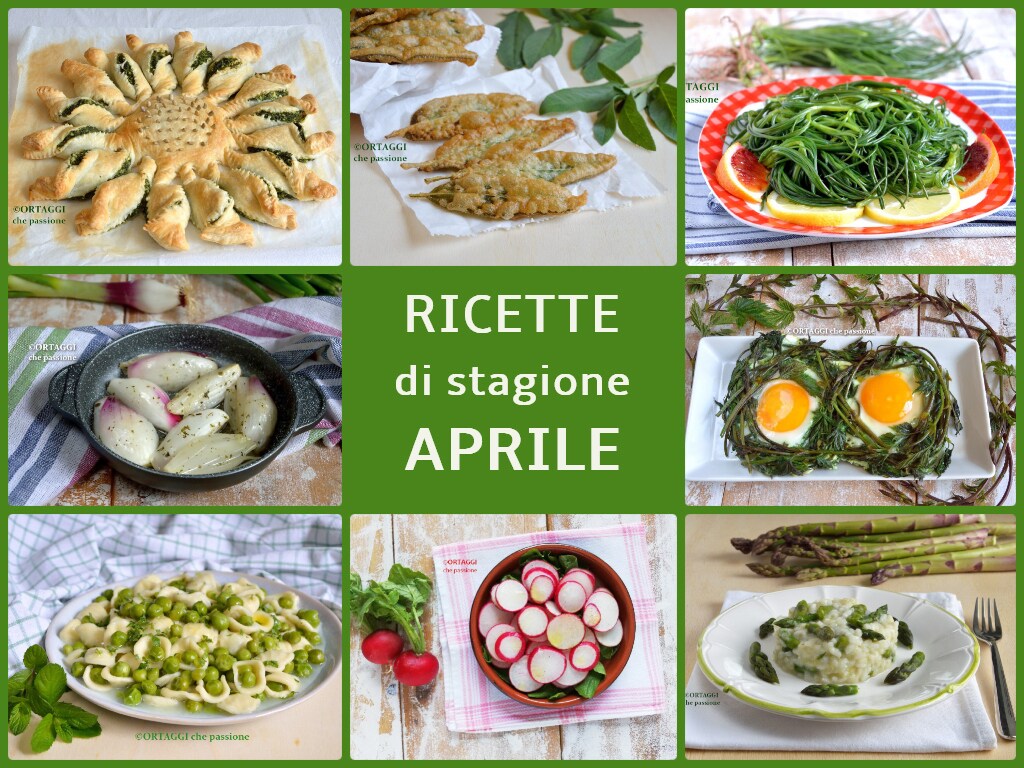 RECIPES with seasonal April VEGETABLES