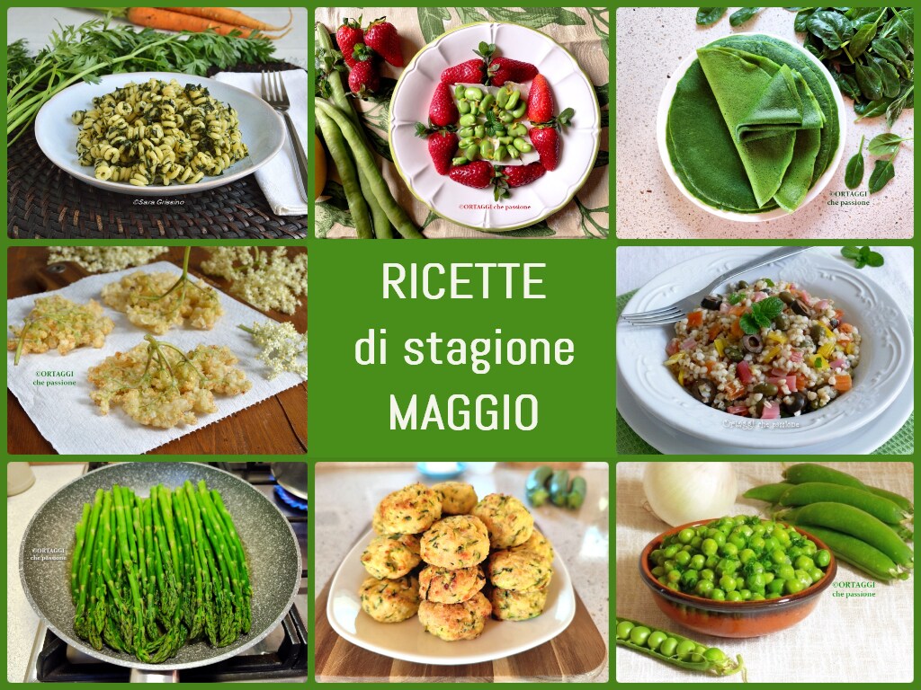 RECIPES with seasonal vegetables of MAY