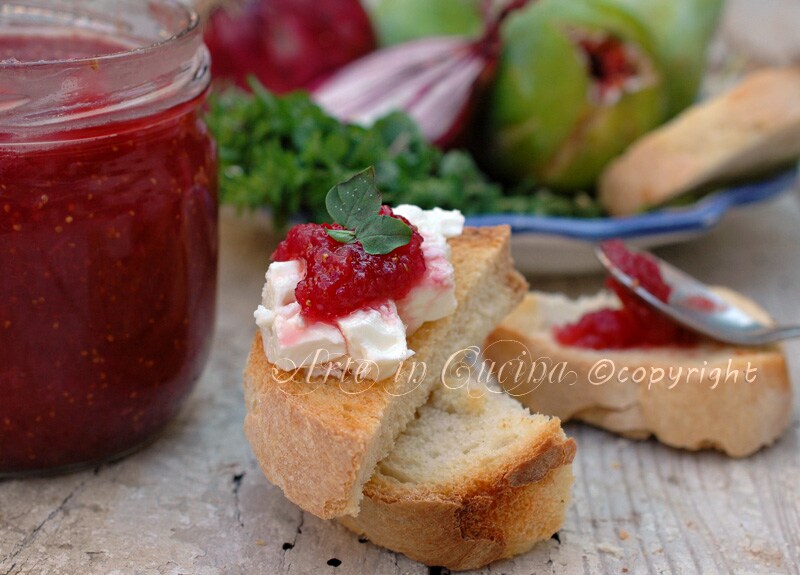 Red onion and fig jam recipe vickyart cooking art