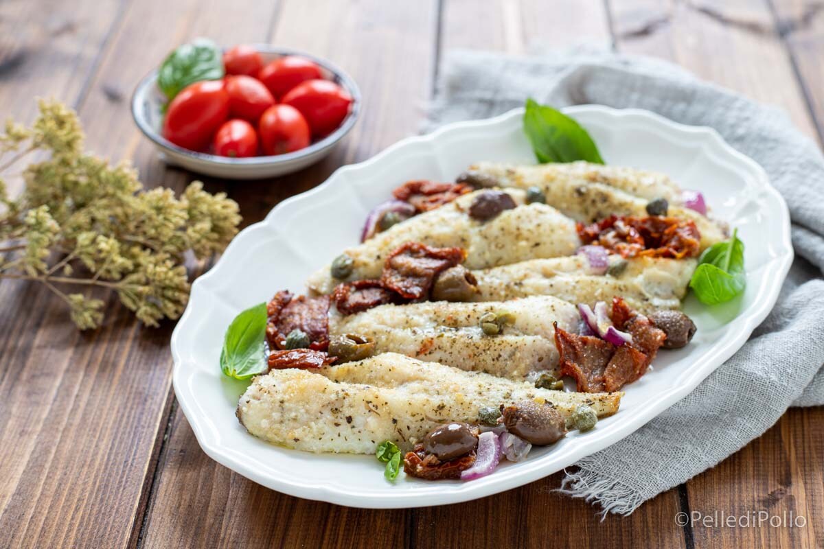 Mediterranean Baked Red Gurnard Fillets