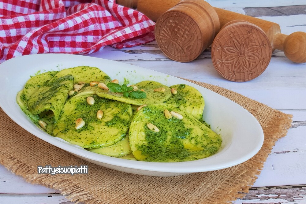 croxetti of varese ligure with pesto
