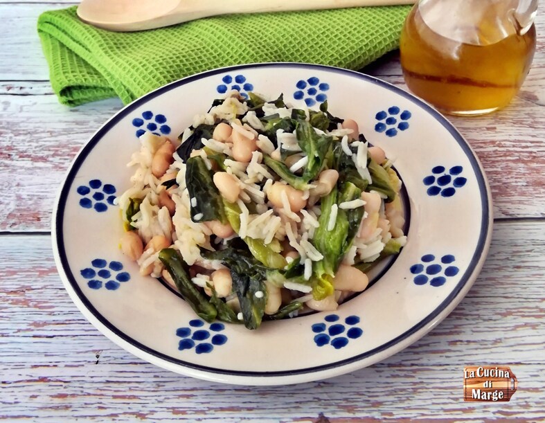 rice with cabbage and beans