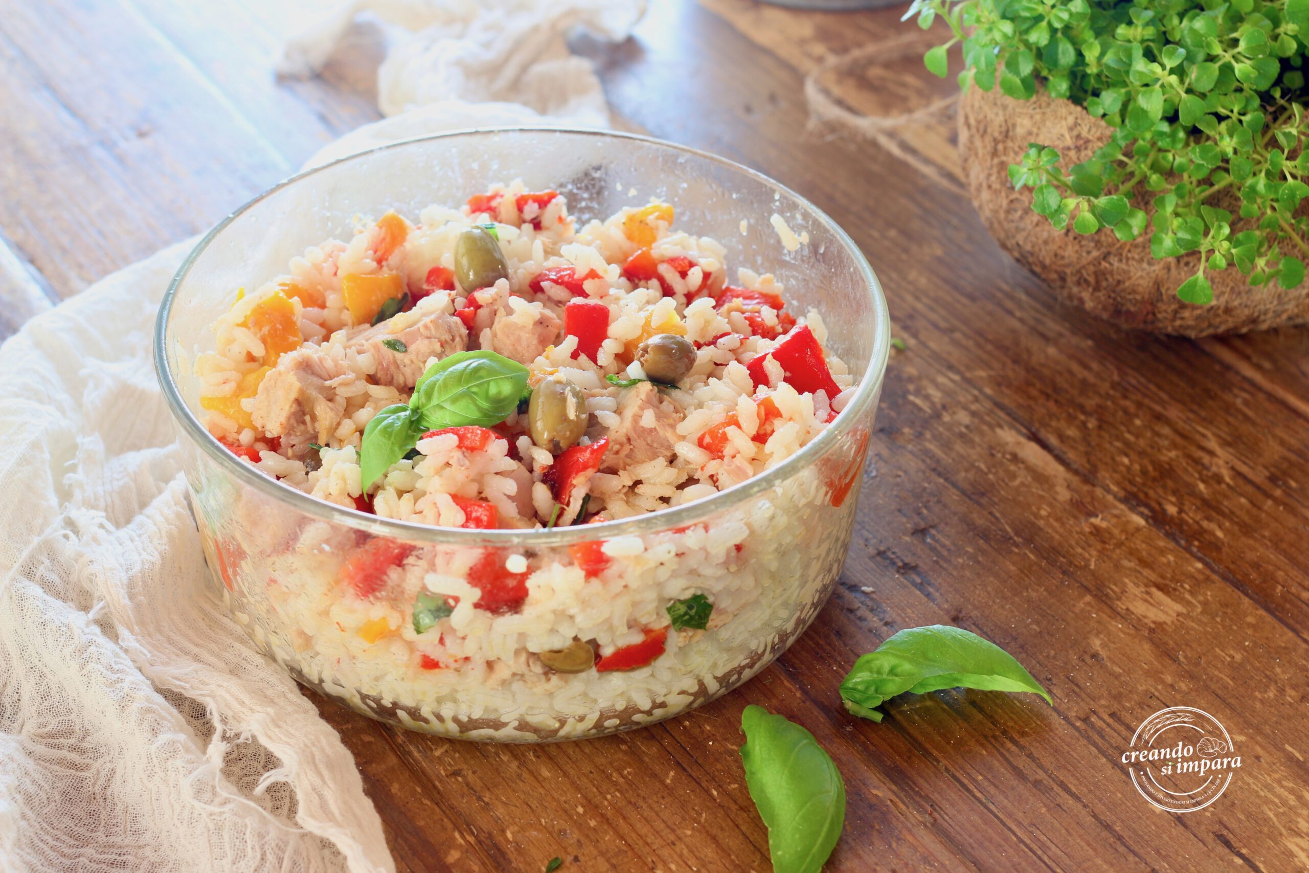Rice Salad with Peppers and Tuna