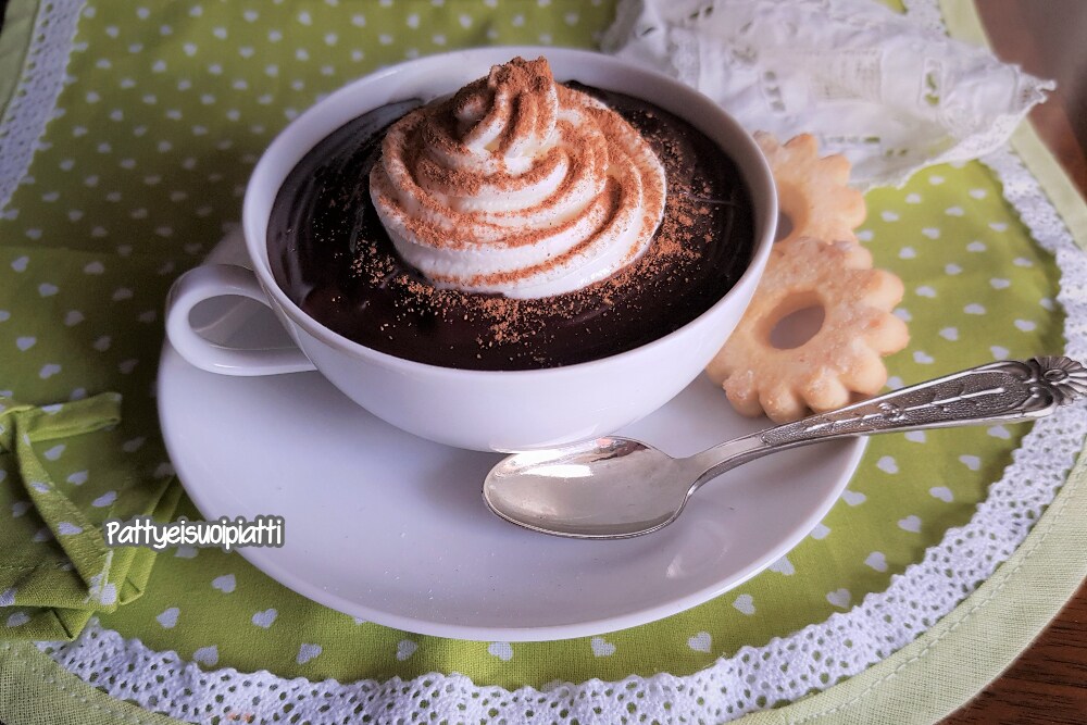 hot chocolate in a cup