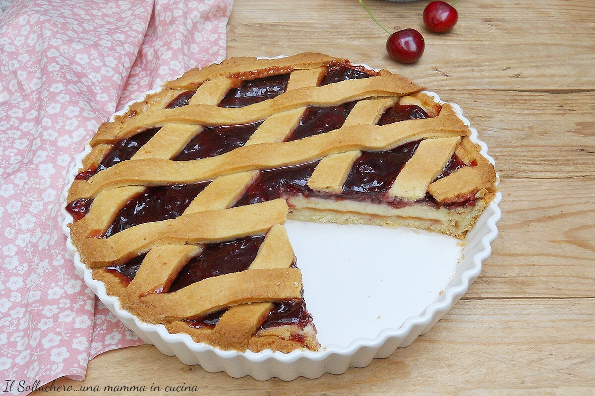 Ricotta and Black Cherry Tart