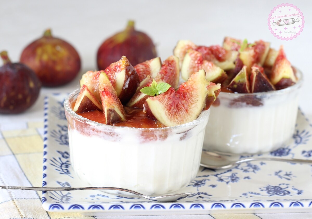 RICOTTA AND FIG CREAM the perfect dessert for summer