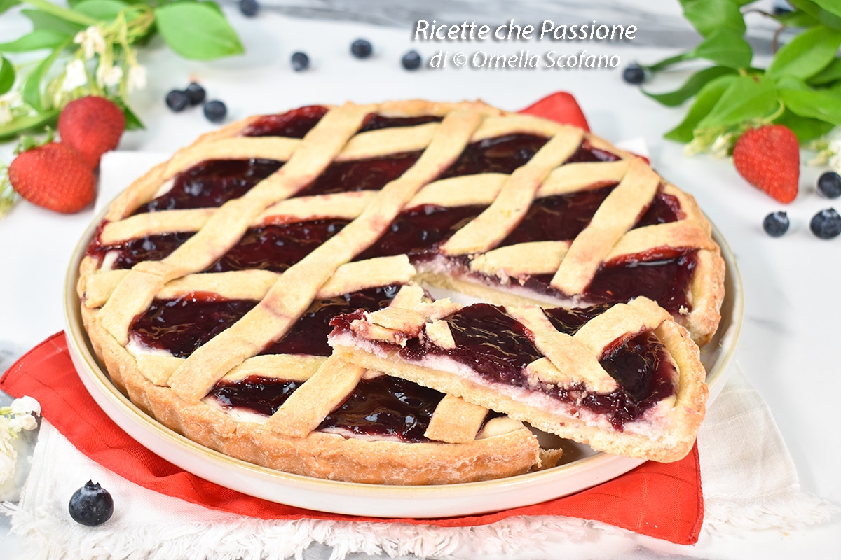 Ricotta and Jam Tart without Butter