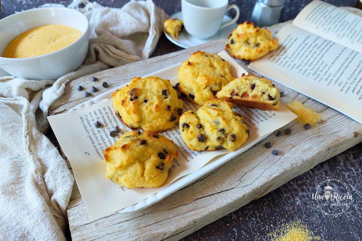Ricotta, Cornmeal, Rice Flour, and Chocolate Chip Cookies