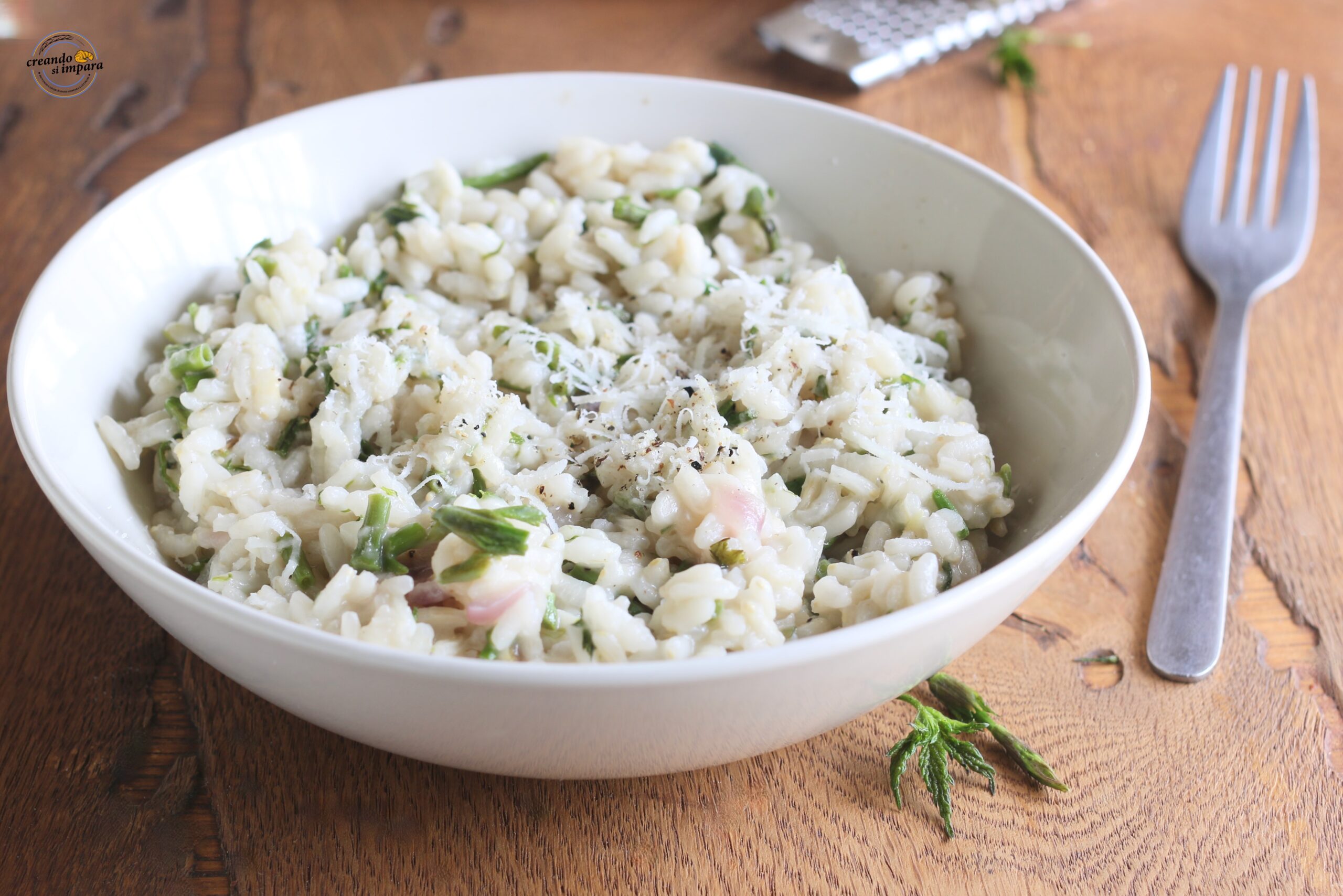 Risotto with Wild Hops