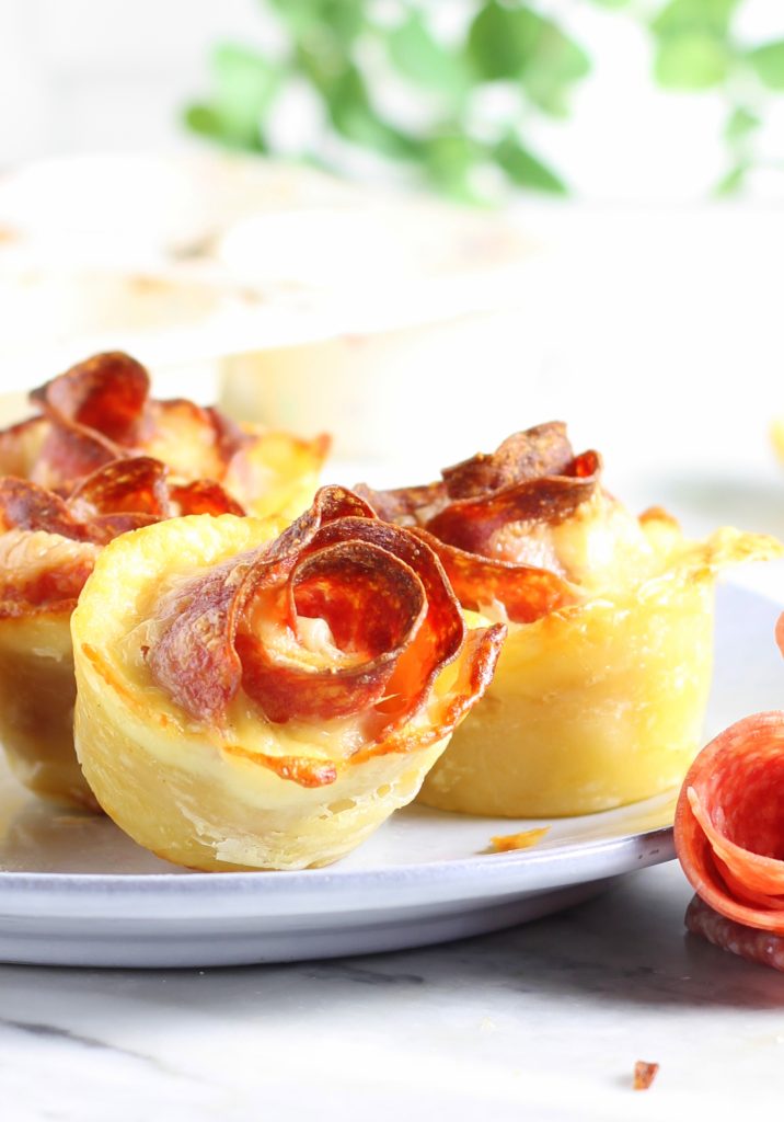 Puff Pastry and Salami Roses