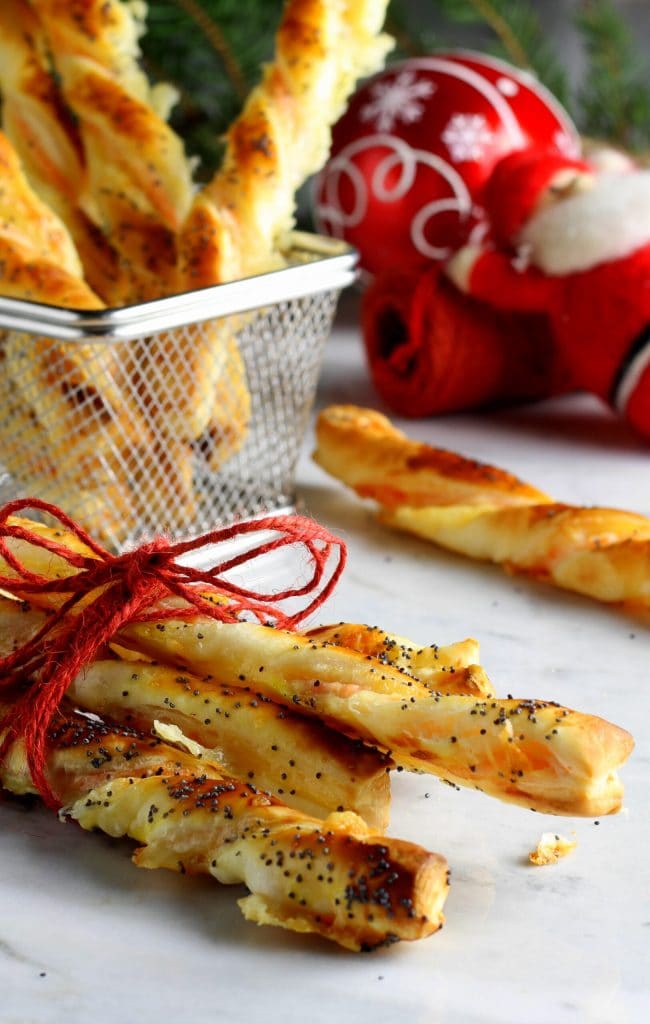 Puff Pastry Breadsticks with Salmon