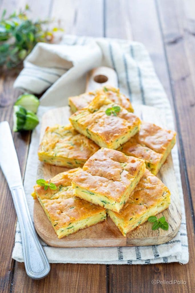 savory pie with vegetables and ricotta