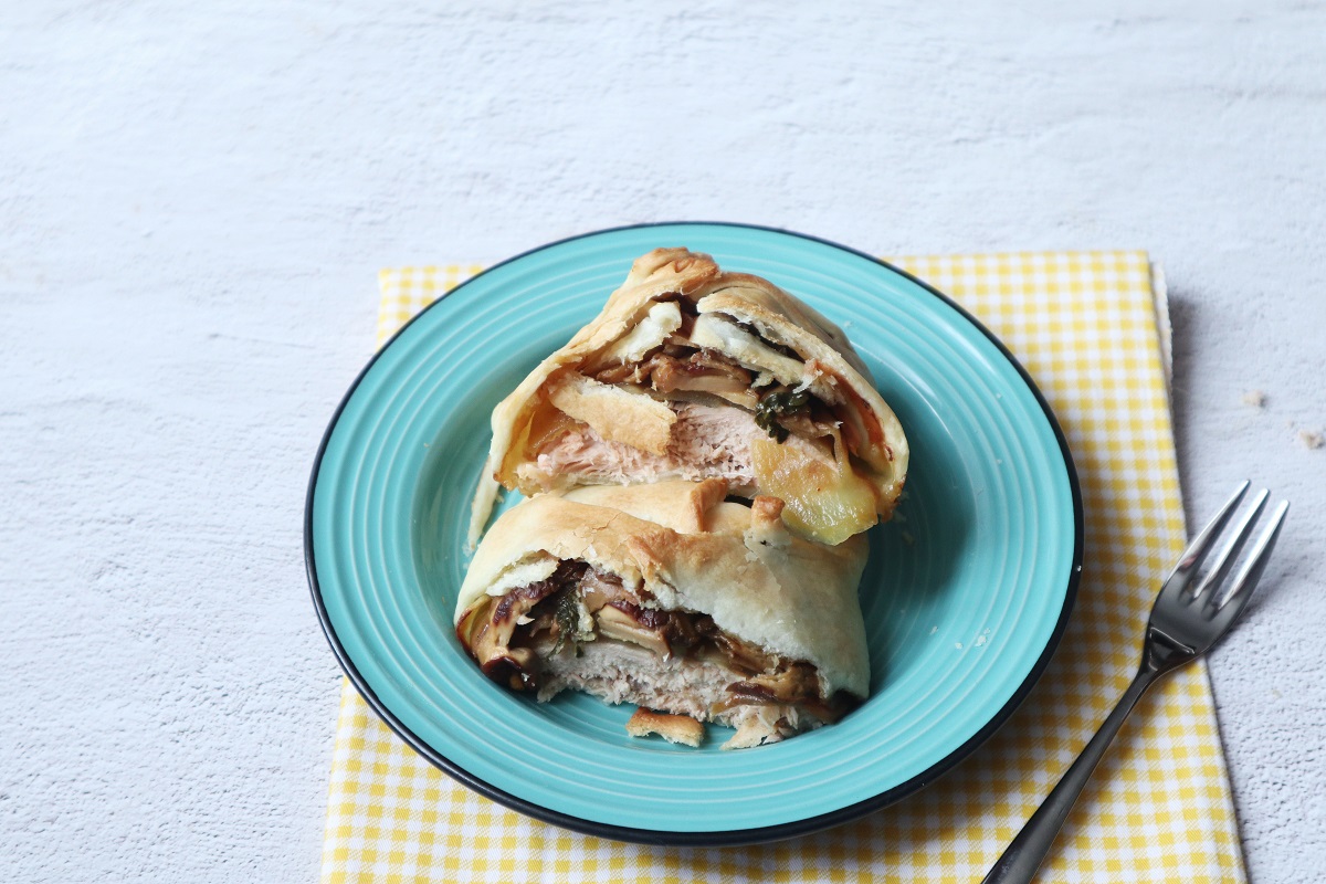 Savory Pastry Bundles with Stuffed Salmon