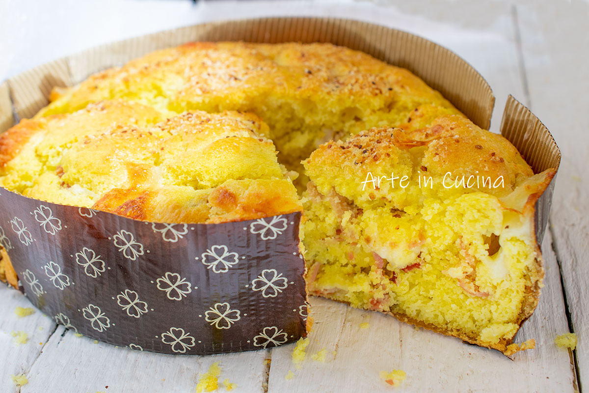 Quick Savory Panettone with Speck and Provola