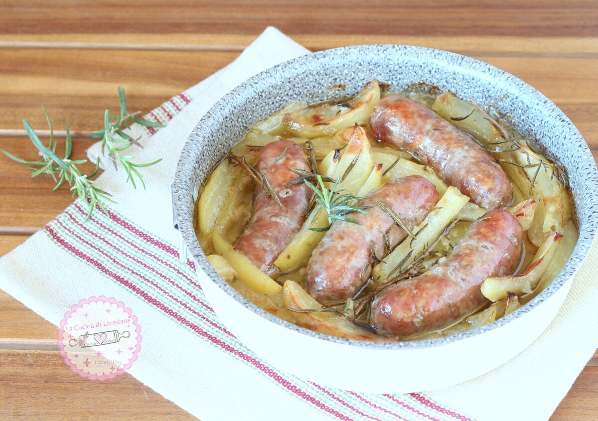 SAUSAGE WITH BEER POTATOES a tasty and flavorful main course