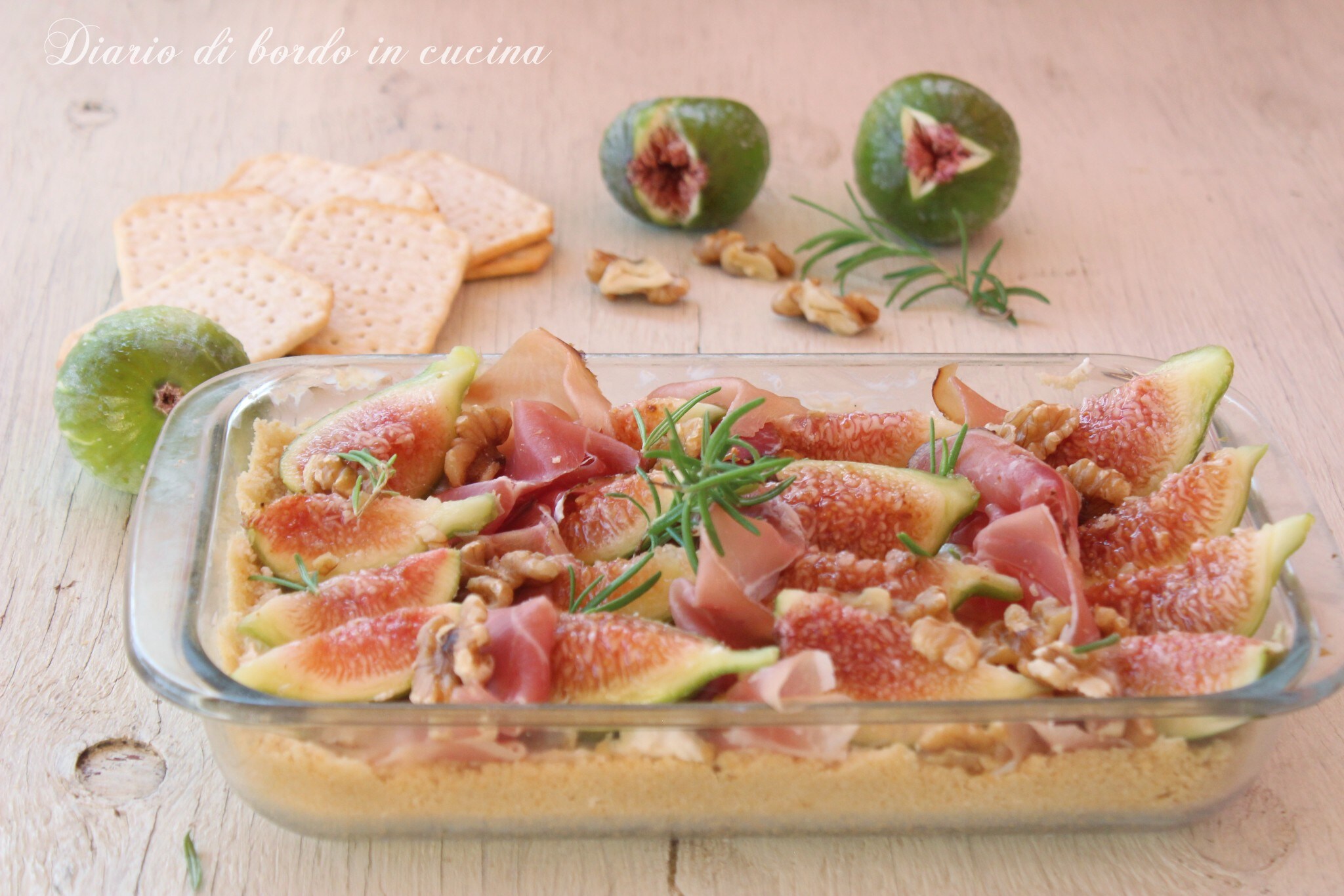 Savory Cheesecake with Figs and Speck